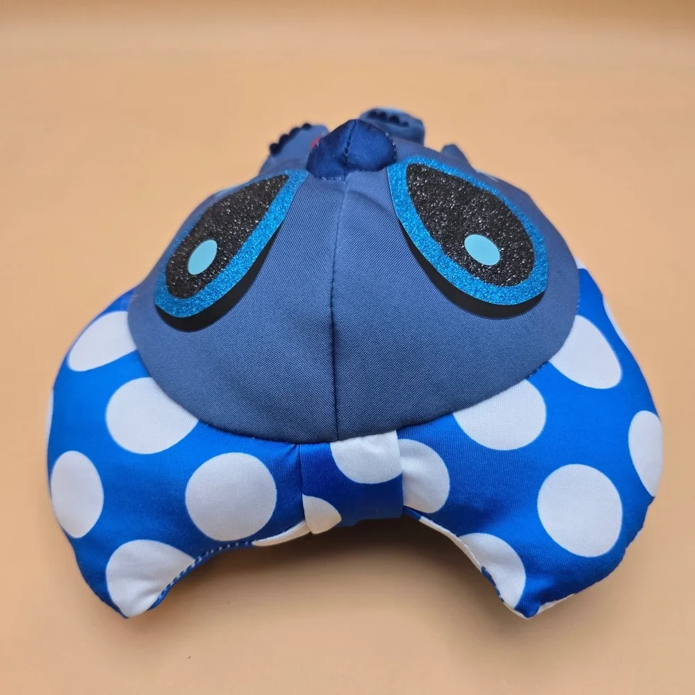 Disney Doorables Puffables‎ Stitch Plush Superhero Red Cape Polka Dot Bow 9 inch